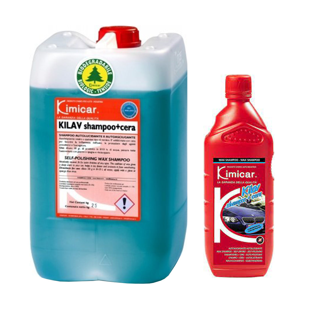 KILAV SHAMPOO + CERA - Shampoo Concentrato per Auto con Additivi Lucidanti