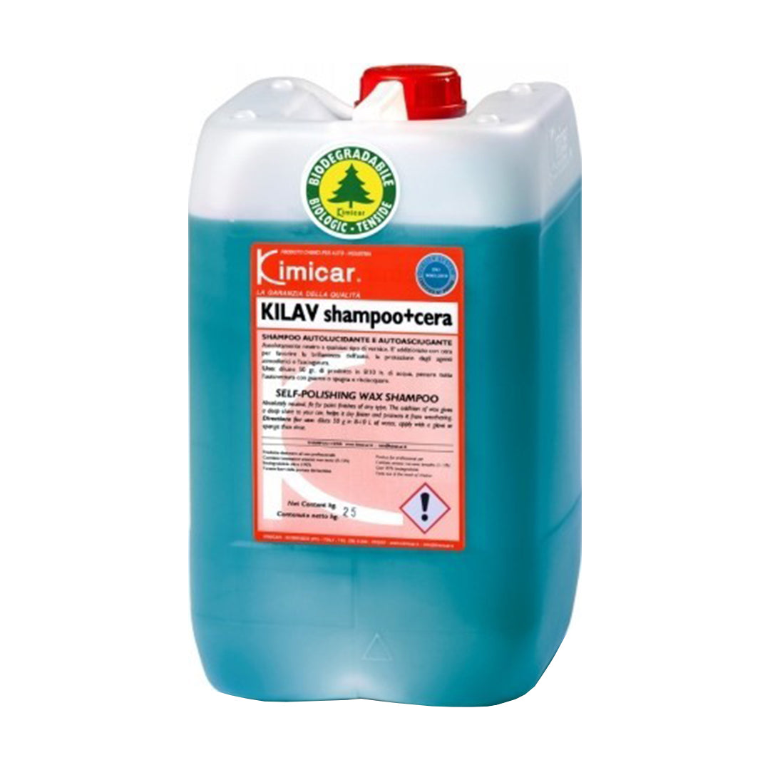 KILAV SHAMPOO + CERA - Shampoo Concentrato per Auto con Additivi Lucidanti