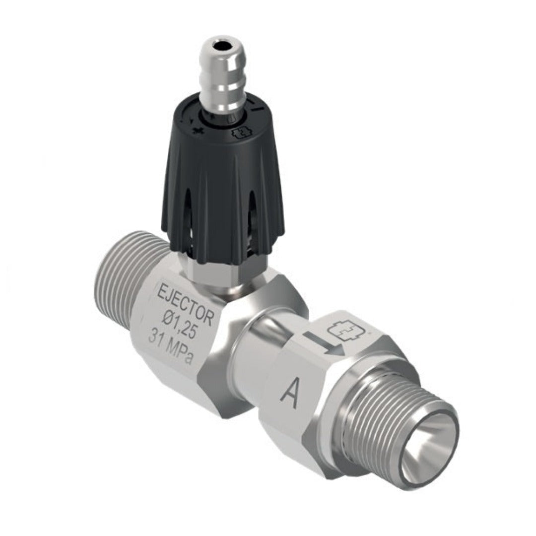 Eiettore Venturi regolabile prolungato in acciaio inox (ML100 FLX)