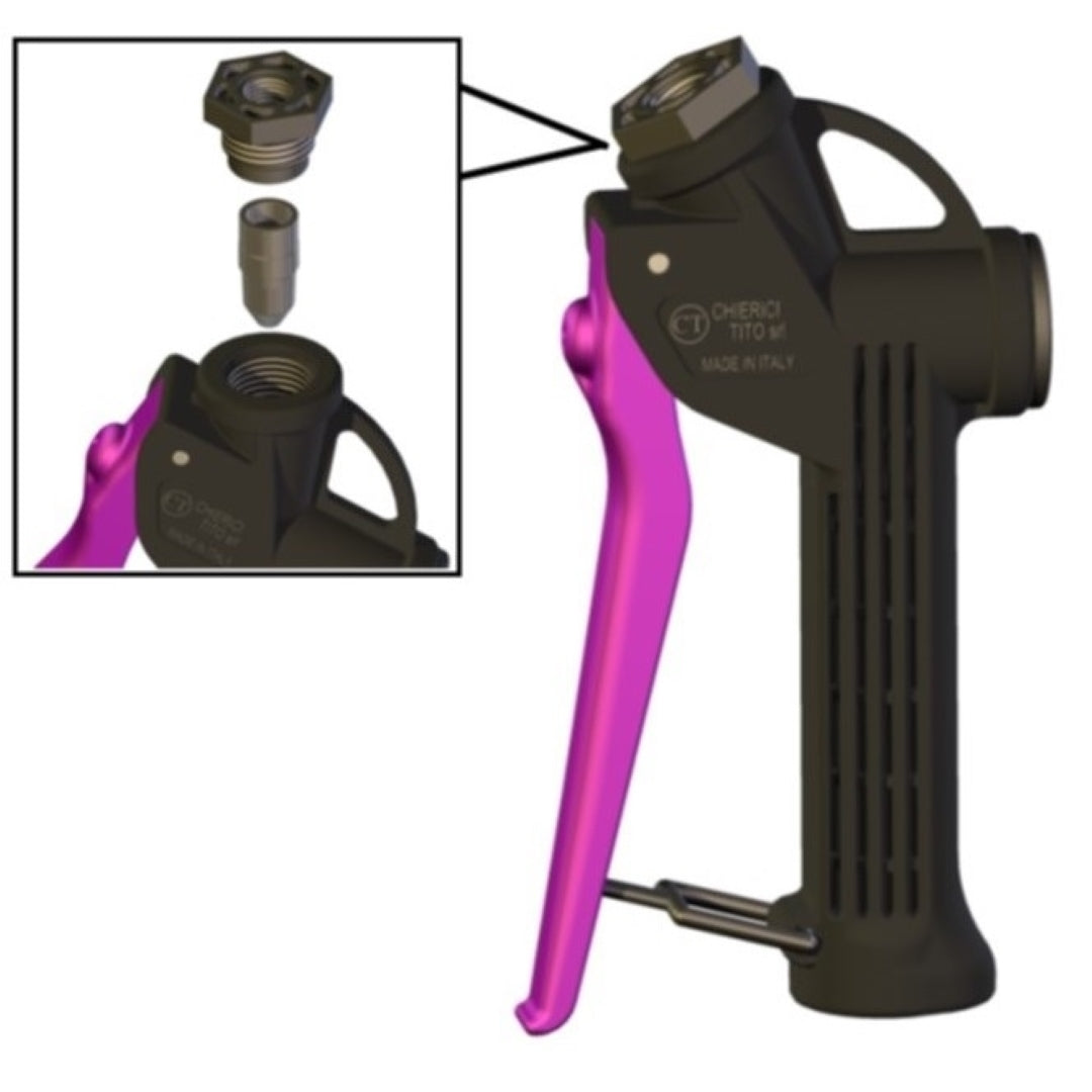 Pistola CT per nebulizzazione Universal con leva viola per ugello profumo