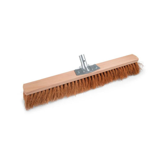 Scopa industriale in legno e setole cocco cm.60 senza manico